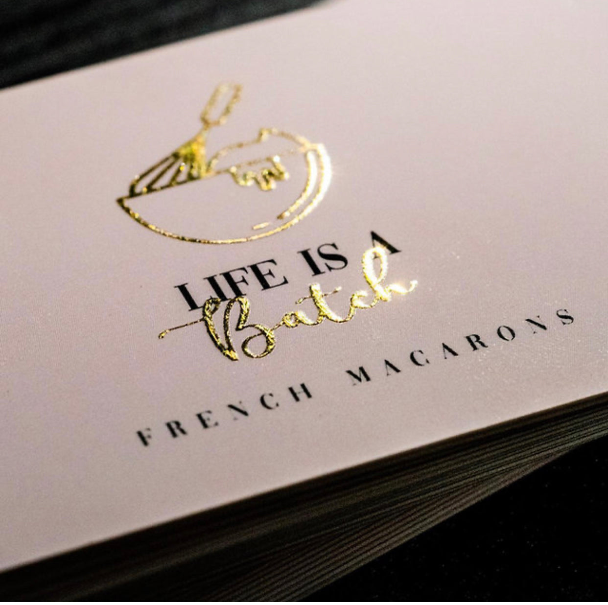 Gold foil business cards